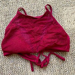 Womens Maroon Bikini Top